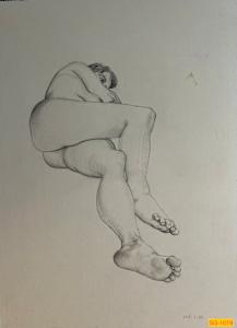 Untitled (female nude figure drawing)
