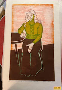 Girl in a lime green sweater