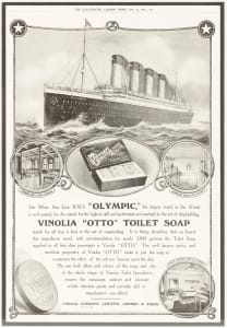 Vinolia Otto Toilet Soap Advertisement (Olympic)