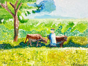 Impressionistic Cows