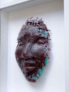 Mask - Purple-turquoise 25004