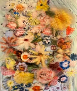 Porcelain Flowers with Wave + Architecture