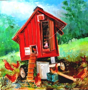 Quirky Chicken Coop