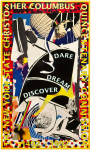 Frank Stella "The New York State Christopher Columbus Quincentenary Commission” 1991 Poster