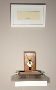 De la serie Constituciones, Instalación y grabado. Simón Bolivar.