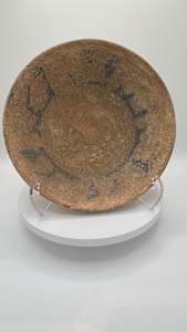 Middle Eastern Persia Islamic Clay Pottery Bowl w Kufic Script