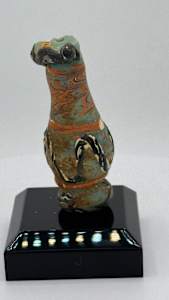 Detailed Phonenician Vase or Alabastron from colourful core-formed glass 300BC