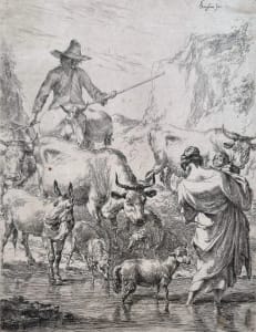 “The Herd Crossing the Brook”