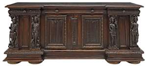 Italian Renaissance Revival walnut sideboard