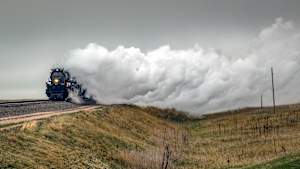 Big Boy in Fog
