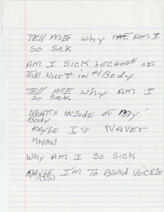 Untitled (Why am I so sick?)