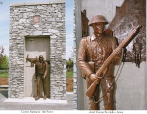 Currie Barracks WWII Army Commemorative Statue