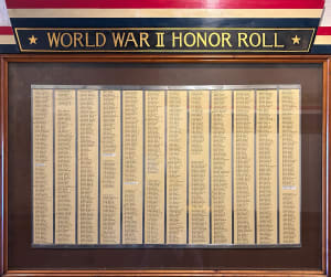 World War II Honor Roll Memorial