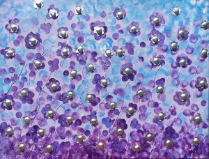 Field of purple zofran flowers