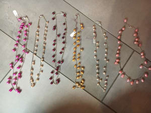 Pearl necklaces -assorted colors