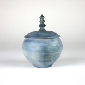 Cobalt Sulfate Vase with lid 1