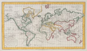 World map, Paris