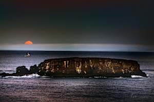 Moonset on Gull Rock Limited Edition 1/25