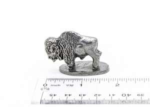 Miniature Pewter Bison