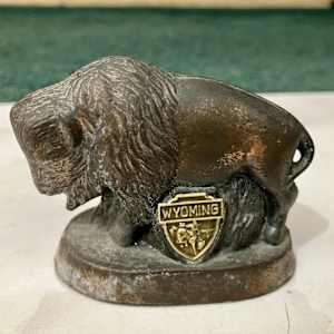 Wyoming Souvenir Bison Figurine