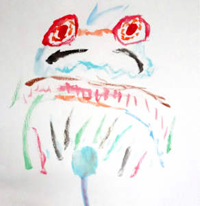 Grumpy Frog by Blake