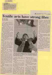 Textile arts have a strong fibre - 2006