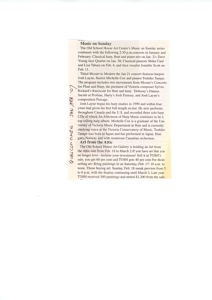 Music on Sunday - Jan/Feb 2007