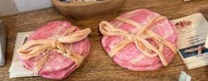Round pink Coasters