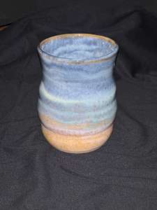 Shades of blue vase