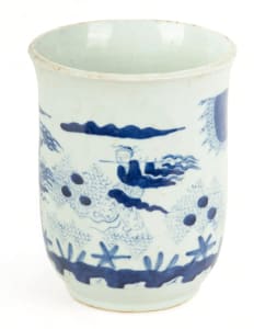 Chinese Blue & White Porcelain Magnum Cup 8.5"