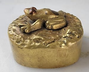 Frog Brass and Lead Weight