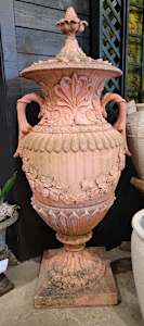 Neoclassical Urns, English Terracotta / Pair