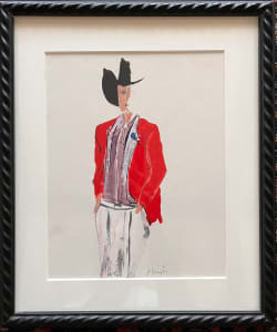 1994 "Cowboy" Watercolor Painting