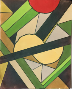 "Abstract Green and Red"