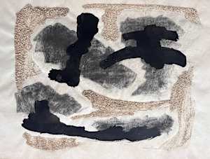 1958 Mixed Media Abstract Collage "#2"