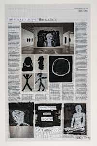 NYT 2019  NEWSPAPER  "No News Good News"  THE ART OF COLLECTING,THE SUBLIME