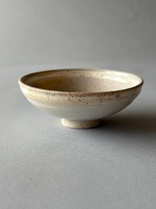 Ceramic Bowl: Wood Fired Shino #3-12/24 firing