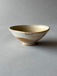 Ceramic Bowl: Wood Fired Shino #4-12/24 firing