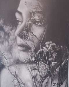 Study, charcoal and graphite