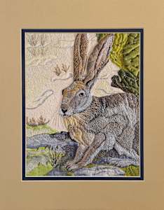 Antelope Jackrabbit Matted Reproduction