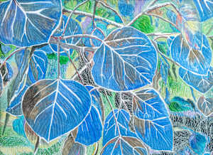 Blue Leaves Aspen #1/5 reproduction