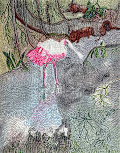 Spoonbill Reflection 8x10 Reproduction #3 of 5