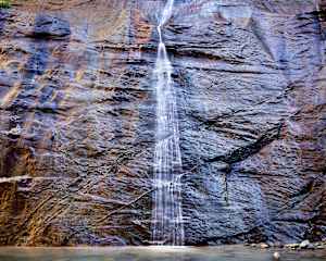 Waterfall, Zion Narrows, near Springdale, Utah 3/25