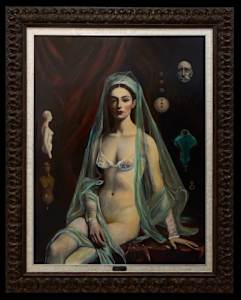 ”Elegy in Lace: The Veiled Widow“