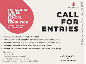 Otterbein University's 7th Annual Juried High School Art Exhibition