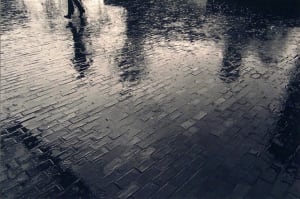 Rain on Brick Street