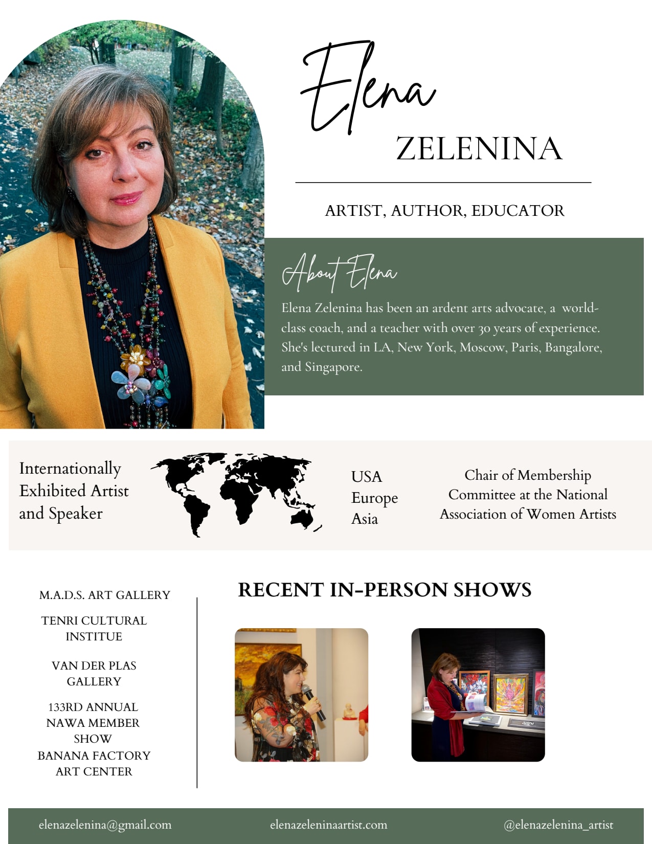 About Elena  Zelenina