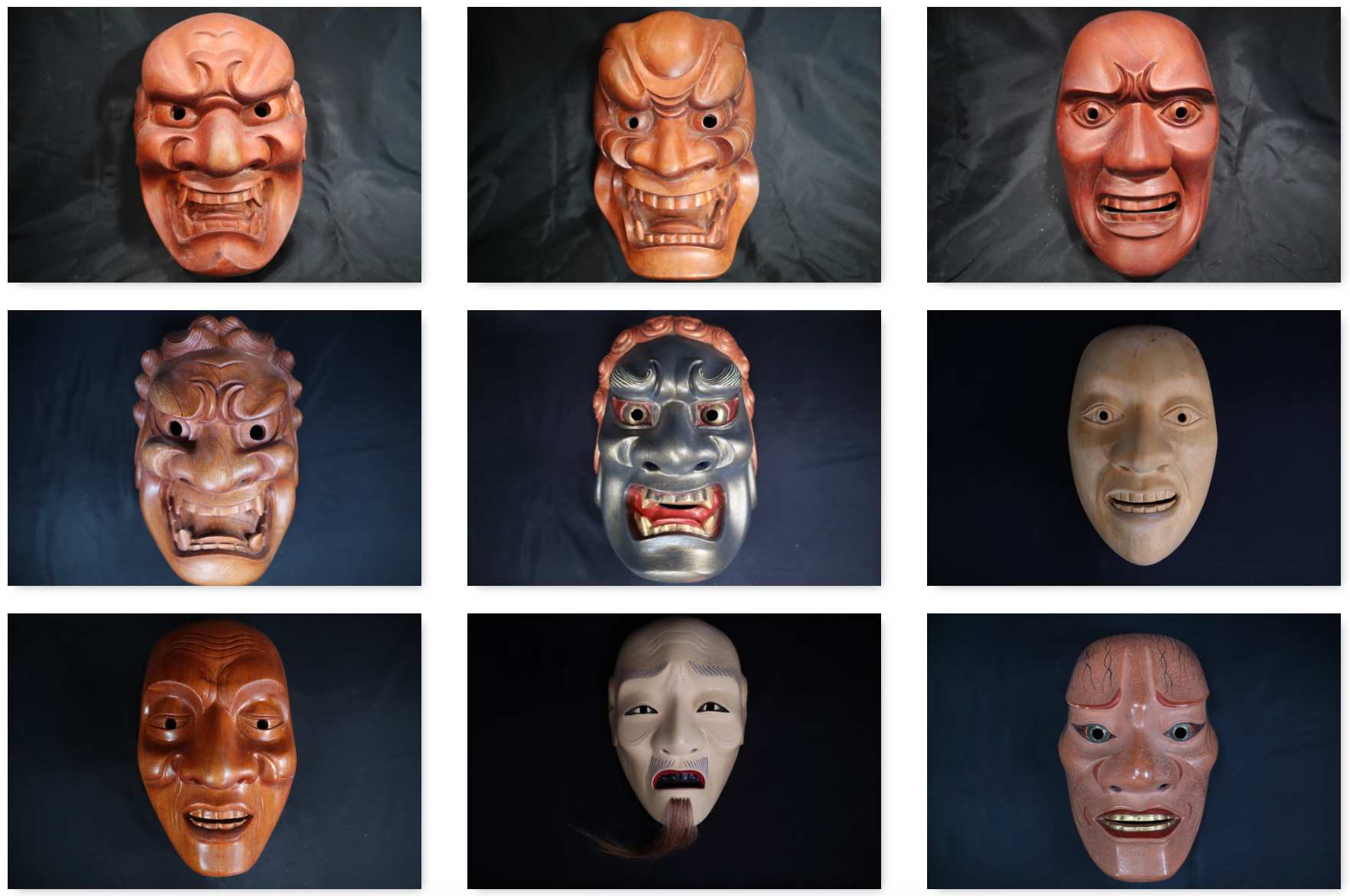 能面の彩色 Painting Techniques for Noh Masks A Study in Noh Masks from Mask Alive Art Collection | Artwork Archive