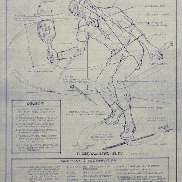 Plans for Playing Better Racquetball by C. M. Mumemeyer, Image 1.