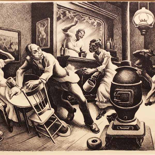Frankie and Johnnie, From the series The Missouri State Capitol Murals by Thomas Hart Benton, Image 1.